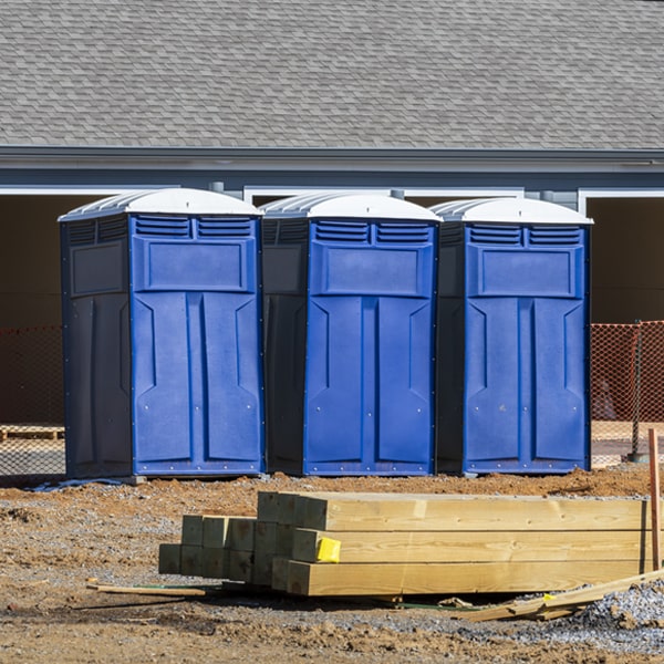 how can i report damages or issues with the porta potties during my rental period in Elizabeth